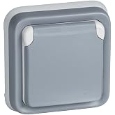 Legrand, Plexo 191512 Wall Socket, Waterproof IP55 Waterproof Range - Grey | Legrand, Plexo 191512 Wall Socket, Waterproof IP