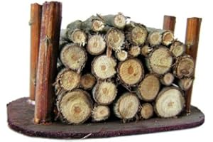 DEKOP Krippenzubehör, Rundholzstoß, Höhe 4cm