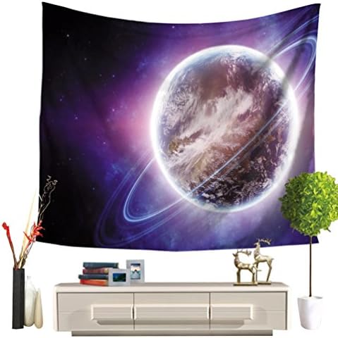 LvRaoo Universe Planet Tapestry Indian Wall Hanging Hippie Print Tapestries Picnic Beach Sheet Table Cloth (Planet #9, 150*130cm)