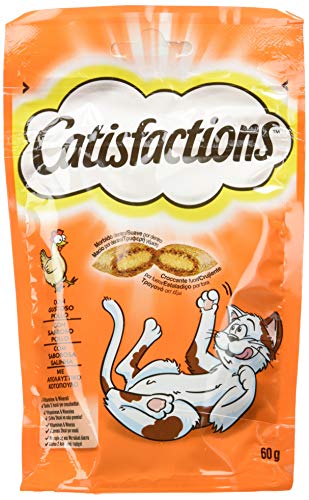 Catisfactions - Dulces con pollo para gatos, Pack de 6 x 60 g