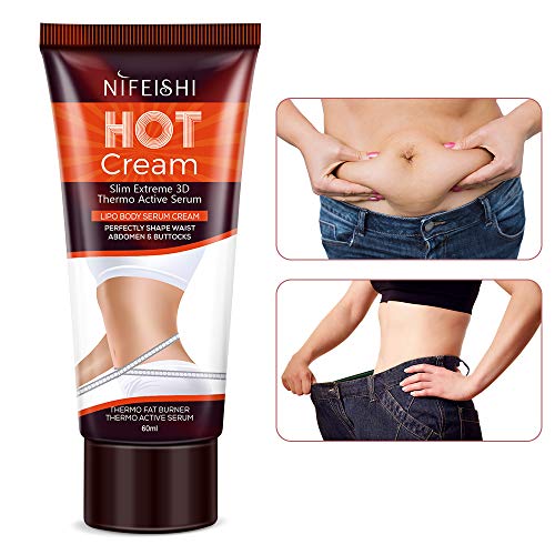 Celulitis Premium Crema Reafirmante Adelgazante Natural Gel de Masaje para Quemar la Grasa Corporal, Tratamiento para la Celulitis Perfecto para dar Forma a la Cintura Abdomen y Glúteos 60ml