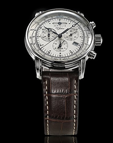 Zeppelin Men's Chronograph Watch 76801 With Alarm , Date Function And Tachymeter