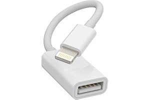 KEFIANY Adaptador de flash Lightning a USB para iPhone OTG Convertidor Dongle Cámara Lector de tarjetas Teclado Mouse Drive MIDI Hub Piano sincronización de datos compatible con Apple 11 12 13 14 Pro Max Mini