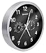 Produktbild Bresser Wanduhr Mytime Thermo-/ Hygro mit Edelstahlrahmen und lautlosem Quarz Uhrwerk, schwarz