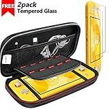 【Protección múltiple】Un gran bolsillo de malla con cremallera proporciona espacio de almacenamiento seguro para algunos accesorios pequeños del Nintendo Switch, como un cargador pequeño, cable de carga, banco de energía delgado, auriculares, y Alegría adicional, fácil de cerrar y fácil de llevar. También se construye con 10 ranuras para tarjetas de juego, lo que le permite llevar y cambiar sus juegos