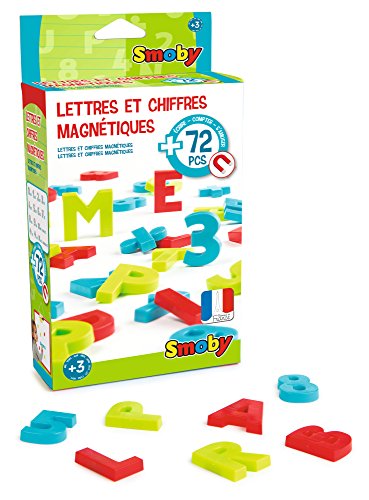 Smoby 430102 - 72 magnetische Buchstaben und Zahlen