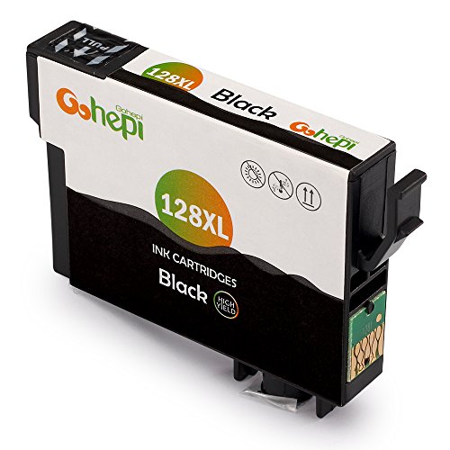Gohepi T128XL Kompatibel für Tintenpatronen Epson T128 T1281 T1282 T1283 T1284, 4 Schwarz/2 Blau/2 Rot/2 Gelb 10er-Pack Arbeiten mit Epson Stylus SX235W SX445W SX130 SX125 SX420W S22 SX425W SX230 SX430W SX435W SX440W Patronen, Epson Stylus Office BX305F BX305FW Plus BX305FW Patronen - 4