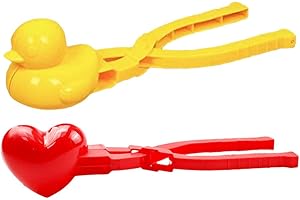 AMZLORD Duck Rice Mold DIY Snowball Maker Bento Accessories with Handle Winter Snow Cute Animal Rice Shaper for Kids and Adults