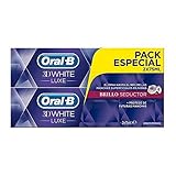 3d white luxe brillo seductor dentifrico lote 2 x 75 ml