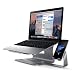 Produktbild Bestand Aluminium Laptop Ständer & Verstellbar Magnesium-Aluminium Telefon Stand, Space-Saving Desktop-Ständer für Alle Apple MacBook, Notebooks und Smartphones (104-Grey)