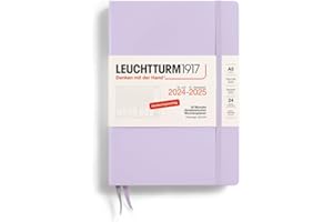 ‎LEUCHTTURM1917 LEUCHTTURM1917 370633 Akademischer Wochenplaner Medium (A5) 2025, 18 Monate (07.2024-12.2025, Hardcover, Lilac, Deutsch