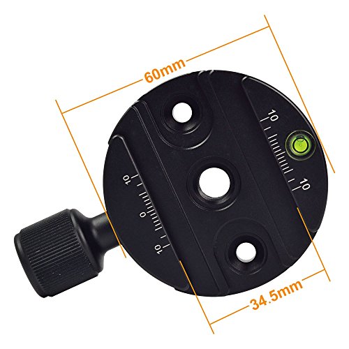 Tornillo de Cierre rápido Mengs® DM-60 3/8 Pulgadas, Compatible con Arca-Swiss