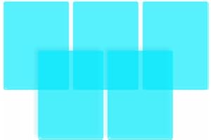 Crossbow Education Tinted A5 Half Page Overlays (Pack of 5) - Dyslexia And Visual Stress Specialists (Aqua)