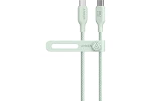Anker USB C to USB C Cable, 240 W Type-C Bio-Nylon Charging Cable, Fast Charging Cable, Compatible with iPhone 16/15 Series, MacBook Pro/Air, iPad Pro/Air, Galaxy S24, 90 cm, Pixel, Switch, LG, Green