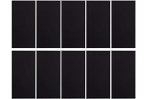 FEELAVA 10 Pièces Patchs de Réparation Patch Appliqué Patch Auto-adhésif, Grand Patch de Réparation pour Doudounes Imperméables, Vestes, Coussin en Tissu de Sol, Sac, Parapluie, Noir