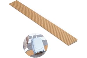 MIUUIPI 90x5x1CM Schwellenrampe, Türschwellenrampen, PVC Rollstuhlrampe, rutschfeste Oberfläche, Gummirampe Auffahrrampe Schwellenrampe für Rollstuhl, Kinderwagen, Rollator oder e Scooter