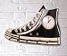 Produktbild Wandgarderobe "Turnschuh" mit Uhr und 5 Garderobenhaken