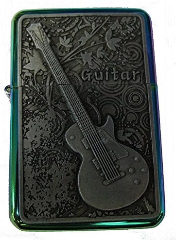 GUITAR DESIGN 32 PETROL LIGHTER IN GIFT TIN (Rainbow)