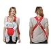 Kasstino Infant Front Facing Slings Breathable Pouch Wraps Carriers Backpacks Suspenders (Red)