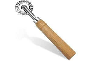 CHENIVESSS Degré de pâte denté avec lame unique, roue à pâtisserie, passe au lave-vaisselle, pour séparer différents types de pâtes, professionnels de la cuisine