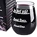 Produktbild good day – Bad Day – nicht – ohne Stiel Wein Glas – bruchsicher – unzerbrechlich – EA und BPA frei Tritan Kunststoff, 473 ml, Weiß Elefant – Weihnachtsstrumpf Wurststopfer – Yankee Swap – Secret Santa