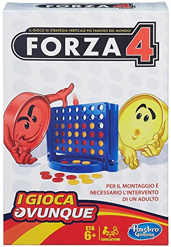 Hasbro Gaming - Conecta 4, Juego de Viaje (versión en Italiano)