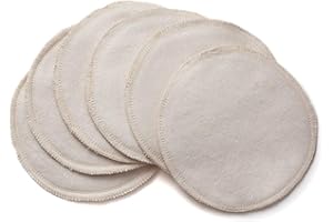 AOORY 3 Paar Stilleinlagen Wolle Seide Gestrickt 2 Lagig Rund Schurwolle Und Seide Mit Pflegenden Eigenschaften