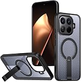 Rongep [Air-Nova] Xiaomi 15T Pro i&ccedil;in Kılıf Dikey Standlı G&uuml;&ccedil;l&uuml; Manyetik [MagSafe ile Uyumlu] Mi 15T Pro Koruyucu PC+TPU Isı 
