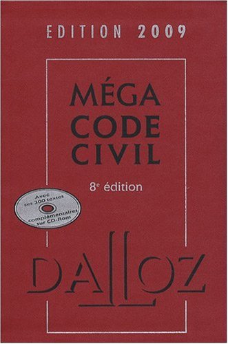 Méga Code civil 2009 (1Cédérom) gratuit Méga Code civil 2009 (1Cédérom) en ligne