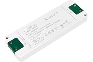 Lacasa Trasformatore LED 12V 60W, Alimentatore LED Driver AC 220V a DC 12V 5A, Ultra Sottile Trasformatori Senza Sfarfallio di Tensione Costante Adattatore per Bassa Tensione Lampade LED e Striscia
