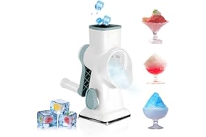 Machine a Glace Pilée, panemy Ice Breaker, Lames à Double RangéE D'Angle 45°, Broyage Glace Efficace, éConomie D'Effort, Machines à Glaçons Conviennent Camping, Cocktails, Café Froid, CrèMe Glacée