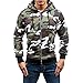 Produktbild Beginfu Herren Herbst Winter Strickpullover Strickjacke Mantel mit Kapuze Pullover Jacke Leicht Jacke Herren Kapuzen College Zip Hoodie Basic Stretch Distressed Hoodie Jahrgang Mode Mantel Outwear