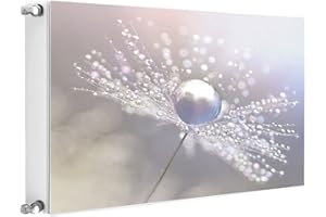 TMK ArtDeko Heizkörperabdeckung Magnetisch Dekorativer Sichtschutz Energiesparend 80x60 Magnet Heizkörperabdeckung, Heizkörperverkleidung, Blume