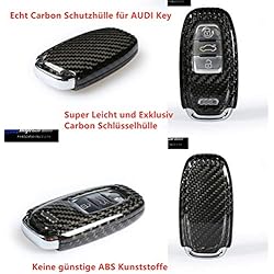 Coque de clé entière en carbone véritable