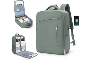 SZLX Borse da Cabina per Easyjet 45x36x20 Zaino da Viaggio aereo Bagaglio a Mano Zaino Ryanair 40x20x25 con porta USB zaino Borsa da Viaggio Impermeabile donna zaino per Computer Casual Daypack
