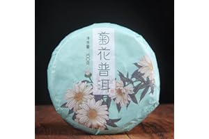 HELLOYOUNG 100g (0.22LB) China Yunnan Pu'er tee gekocht tee chrysantheme geschmack Schwarzer tee Puer tee Chinesischer tee Pu er tee Reife tee shu cha Puerh tee Pu-erh tee Pu erh tee chrysantheme tee
