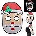Produktbild Halloween Dekoration LCLrute 2018 mask Dolls Christmas Version LED Sound Reactive LED Mask Music Light Up Adjustable Mask Toy (B)