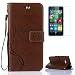 Produktbild CaseHome Microsoft/Nokia Lumia 640 PU-Leder Etui (Mit Freiem Schirm-Schutz) Stilvoll Schön Schmetterling Reben Geprägt Stoßfest Muster Gedruckt Entwurf Hülle Stand-Funktion Magnetischer Flip Folio Mit Handschlaufe und Kartenschlitz Anti-Rutsch Buch-Art Fall Abdeckung Haut Schale Passt perfekt für Microsoft/Nokia Lumia 640-Braun