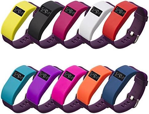DSHS 10 Colors Fitbit Charge HR Band Cover with Anti Dust Plugs, Soft Silicone Protector Sleeve for Fitbit Charge/Fitbit Charge HR Slim Sleeve Protector Accessories
