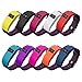 Produktbild dshs 10 Farben Fitbit Laden HR Band Schutzhülle mit Anti Staub-Stecker, weichem Silikon Displayschutzfolie Sleeve für Fitbit Laden/Fitbit Laden HR Slim Sleeve Protector Zubehör