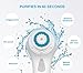 AVANTEK Sonic Facial Brush Waterproof Face Exfoliating Cleanser Cleansing Brush Battery Powered with 2 Brush Heads