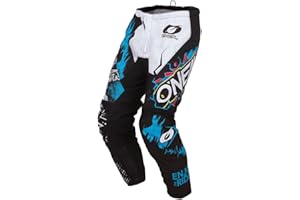 O'NEAL | Pantalon | Moto Enduro | liberté de Mouvement exceptionnelle, entièrement doublé, Rembourrage en Caoutchouc pour Plus de Protection | Pantalon Element Villain | Enfant | Blanc | Taille 26
