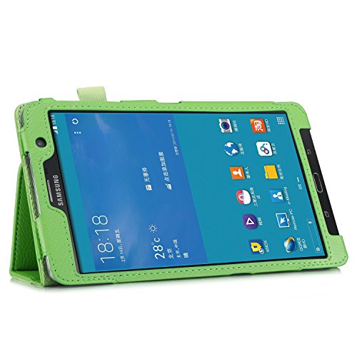 Invero® Premium Hülle Ledertasche umfasst Ständer Feature, Displayschutzfolie und Eingabestift Kugelschreiber für Samsung Galaxy Tab Pro 8,4 Zoll SM-T320 SM-T325 (Grün / Green) - 4