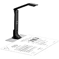 Smart Document Scanner, USB Book Scanner with Asymmetric Lighting Tech, OCR Auto-Flatten & Deskew, 16MP Document Camera for Desktop/Laptop, Capture Size A3, Works with Windows & Mac OS