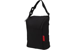 VIAGASAFAMIDO Borsa termica per biberon e latte materno, impermeabile in nylon, isolante, per la mamma che allatta, per bambini, Nero, moderno