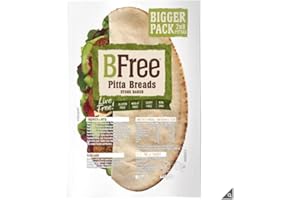AHG INVESTMENT BFree Stone Pitta Bread,Perfect Pocket of Deliciousness! | Bamboo Fibre and Buckwheat Flour Baked in a Wood-Fired Oven | Gluten Free | Wheat & Dairy Free | Suitable for Vegans 2x8 Pack