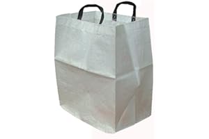 DULARY Sachet de 2 sacs à gravats tissés blanc avec poignée