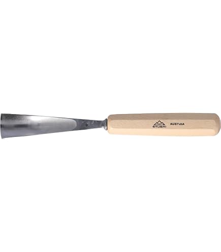 Stubai 500203 Sgorbia Per Scultori - Modello 2, Larghezza 3 Mm - Utensile Da Intaglio Di Alta Qualità, Fabbricazione Artigianale, 100 Anni Di Esperienza - 3