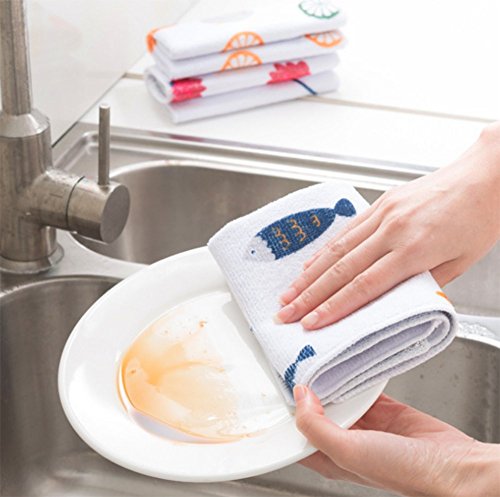 Nikgic-Mikrofaser-Reinigungstcher-Reinigungstcher-Lappen-Mikrofaser-Putztuch-Kchentuch-3030-cm