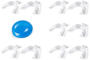 FUREIN SMILE Bandejas termoplásticas para blanquear los dientes con molde de funda, kit de cuidado bucal para deportes, protege los dientes por la noche para dormir bien